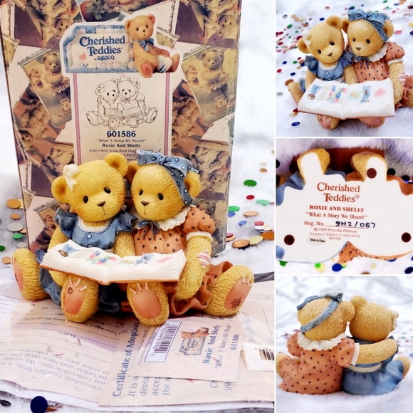 Enesco | Art | Cherished Teddies Roxie And Shelly | Poshmark
